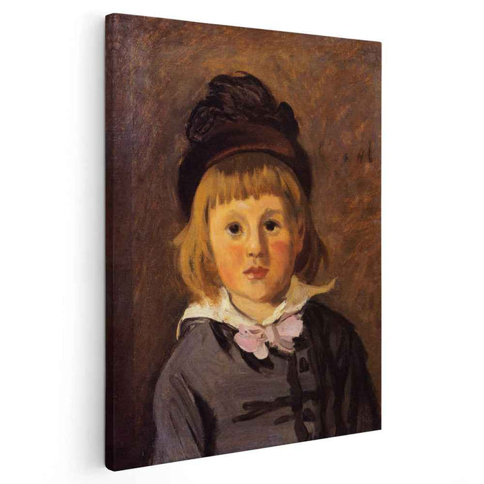 Portrait of Jean Monet Wearing a Hat with a Pompom (1869) by Claude Monet