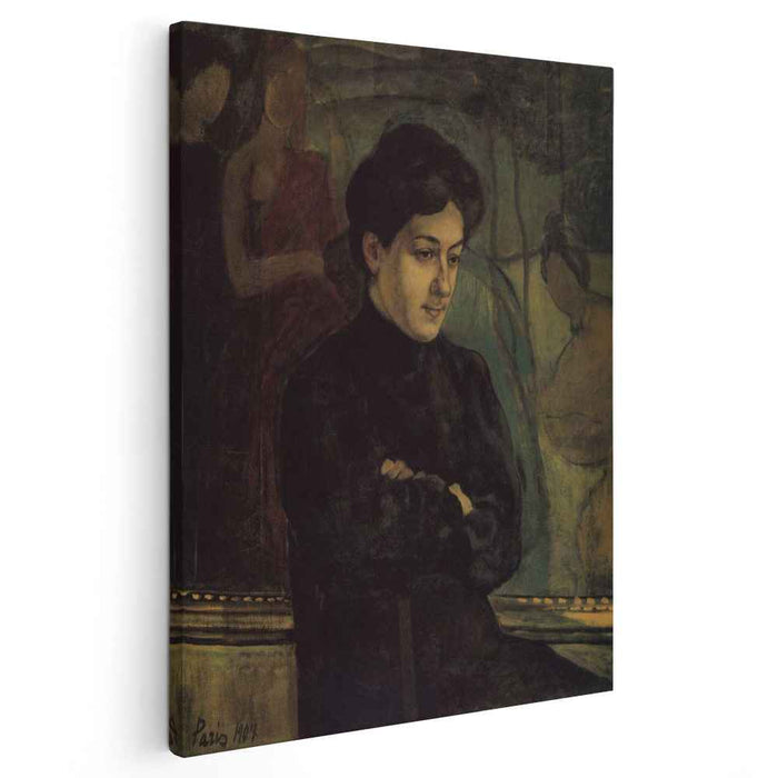 Portrait of M.F.Petrova-Vodkina (1907) by Kuzma Petrov-Vodkin