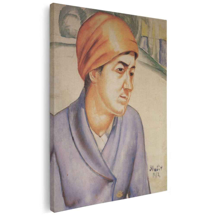 Portrait of M.F.Petrova-Vodkina (1912) by Kuzma Petrov-Vodkin