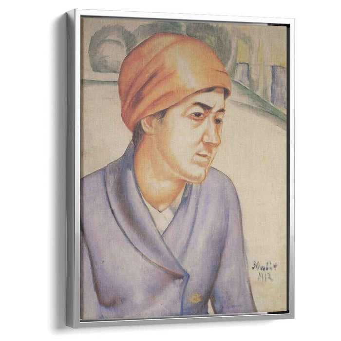 Portrait of M.F.Petrova-Vodkina (1912) by Kuzma Petrov-Vodkin