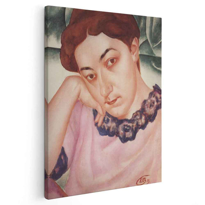 Portrait of M.F.Petrova-Vodkina (1913) by Kuzma Petrov-Vodkin