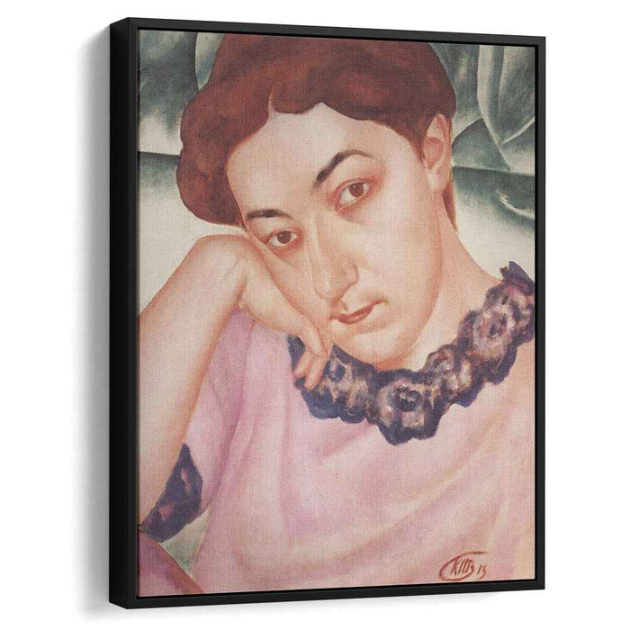 Portrait of M.F.Petrova-Vodkina (1913) by Kuzma Petrov-Vodkin