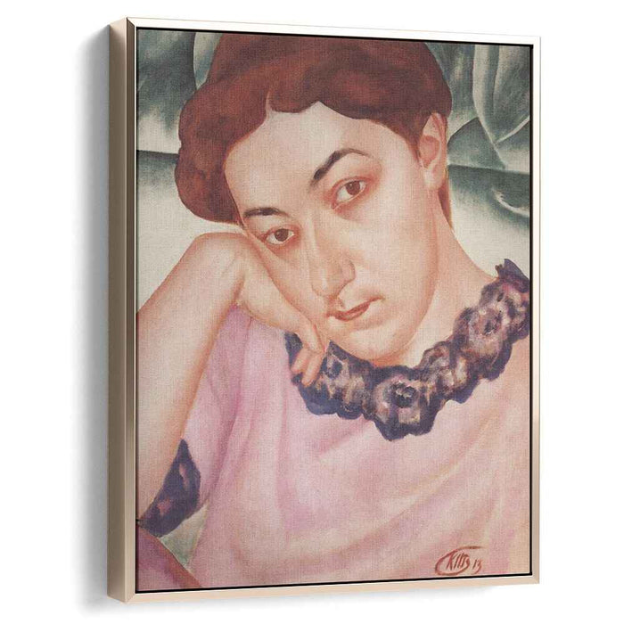 Portrait of M.F.Petrova-Vodkina (1913) by Kuzma Petrov-Vodkin