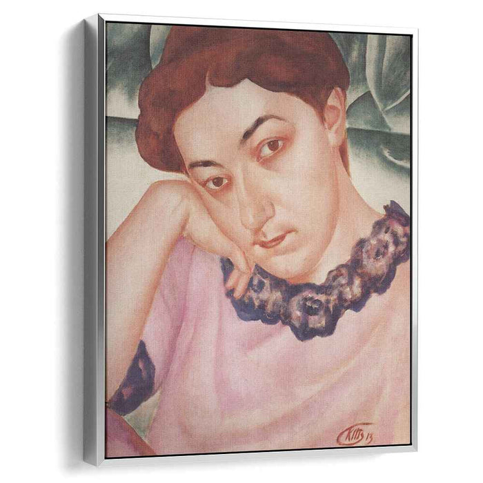 Portrait of M.F.Petrova-Vodkina (1913) by Kuzma Petrov-Vodkin