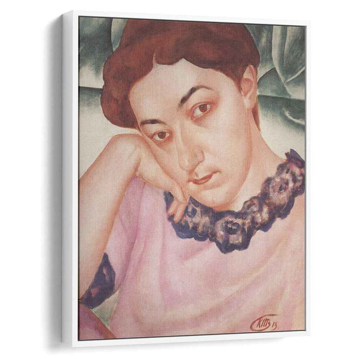 Portrait of M.F.Petrova-Vodkina (1913) by Kuzma Petrov-Vodkin