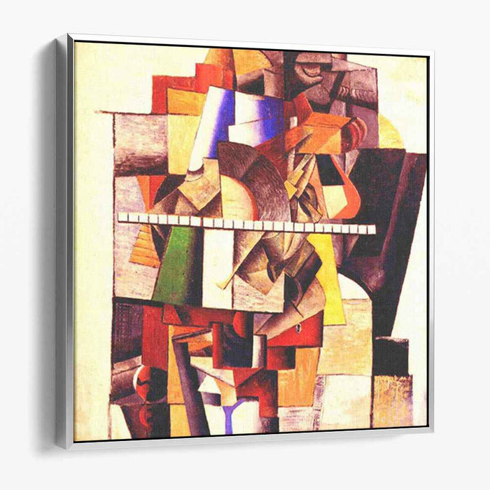 Portrait of M.V.Matyushin (1913) by Kazimir Malevich