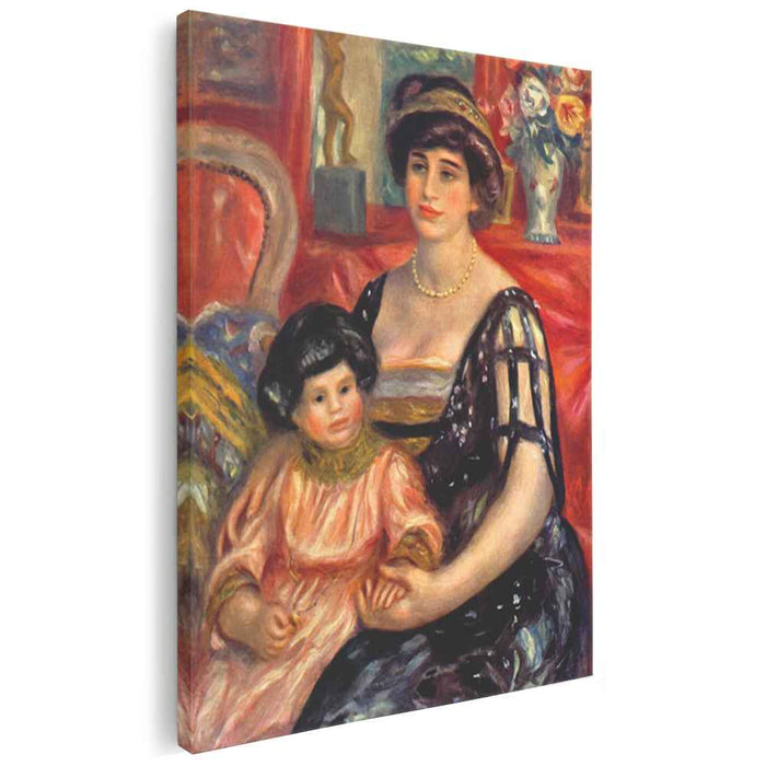 Portrait of Madame Duberville with Her Son Henri (1910) by Pierre-Auguste Renoir