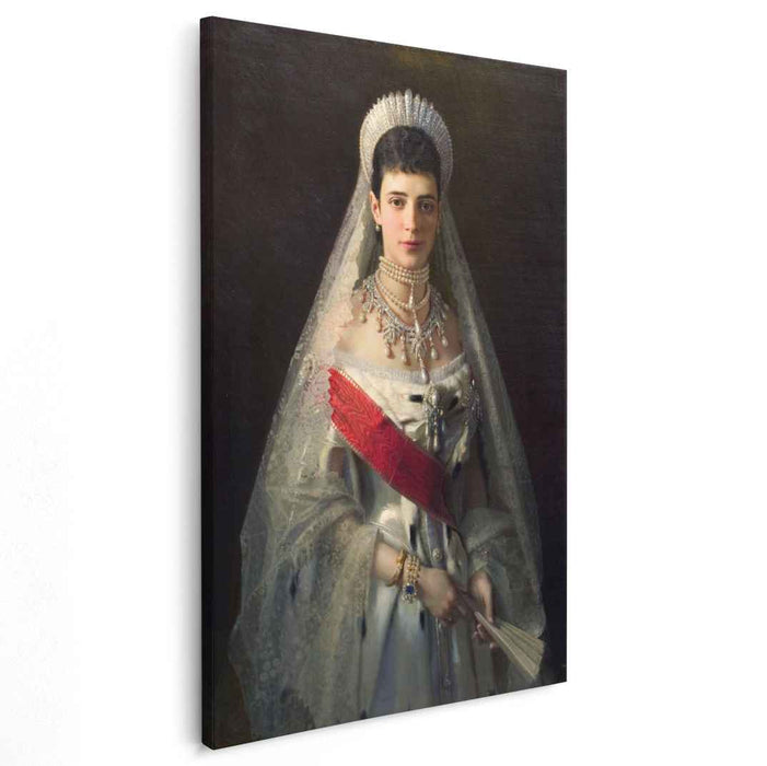 Portrait of Maria Fyodorovna, born Princess Dagmar of Denmark , wife of russian tsar Alexander III by Ivan Kramskoy