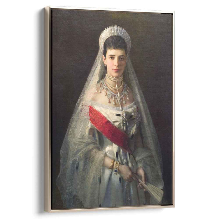 Portrait of Maria Fyodorovna, born Princess Dagmar of Denmark , wife of russian tsar Alexander III by Ivan Kramskoy