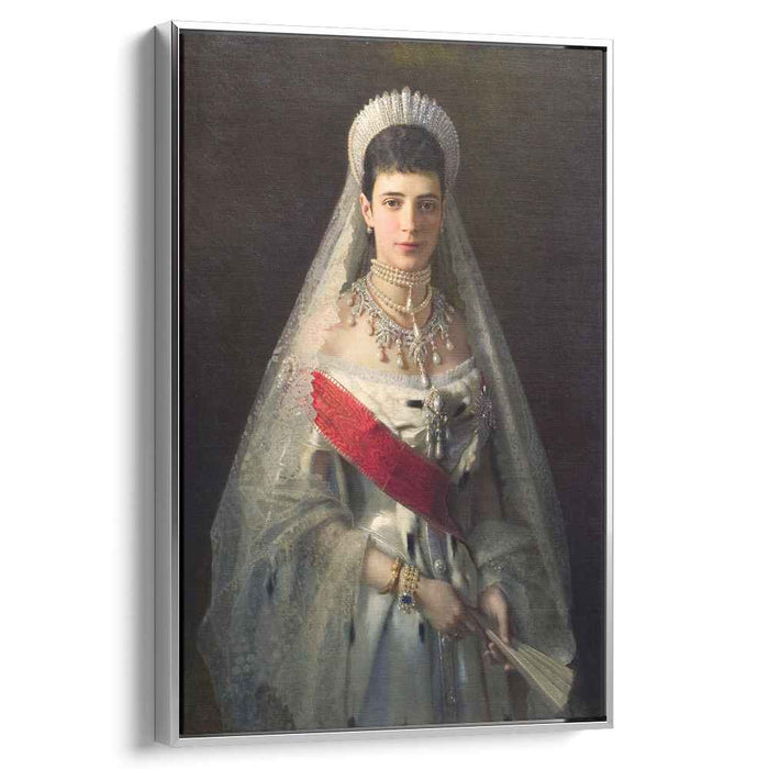 Portrait of Maria Fyodorovna, born Princess Dagmar of Denmark , wife of russian tsar Alexander III by Ivan Kramskoy