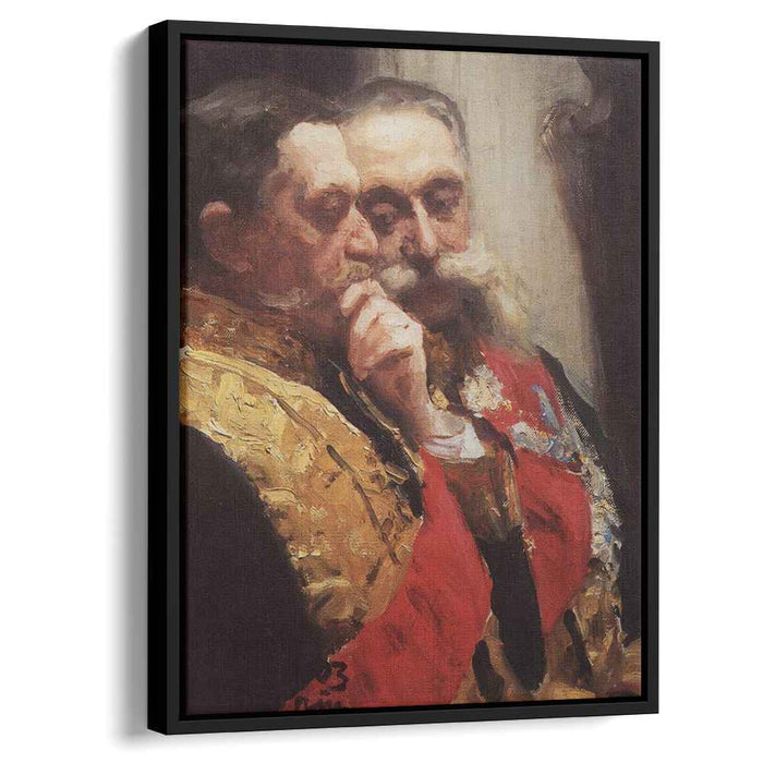 Portrait of members of State Council Ivan Logginovich Goremykin and Nikolai Nikolayevich Gerard. Study. (1903) by Ilya Repin