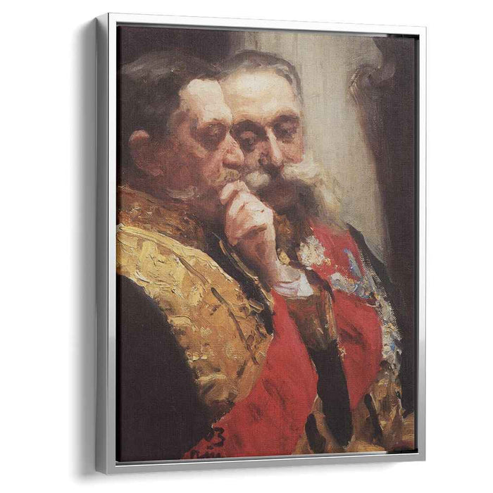 Portrait of members of State Council Ivan Logginovich Goremykin and Nikolai Nikolayevich Gerard. Study. (1903) by Ilya Repin