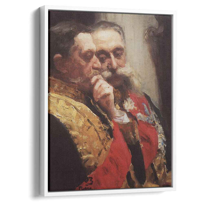 Portrait of members of State Council Ivan Logginovich Goremykin and Nikolai Nikolayevich Gerard. Study. (1903) by Ilya Repin