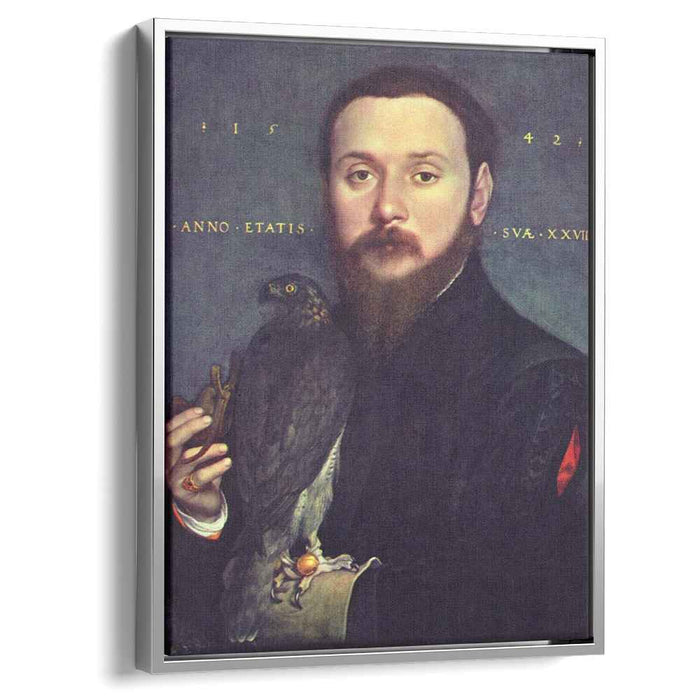 Portrait of Nobleman with a falcon (1542) by Hans Holbein the Younger