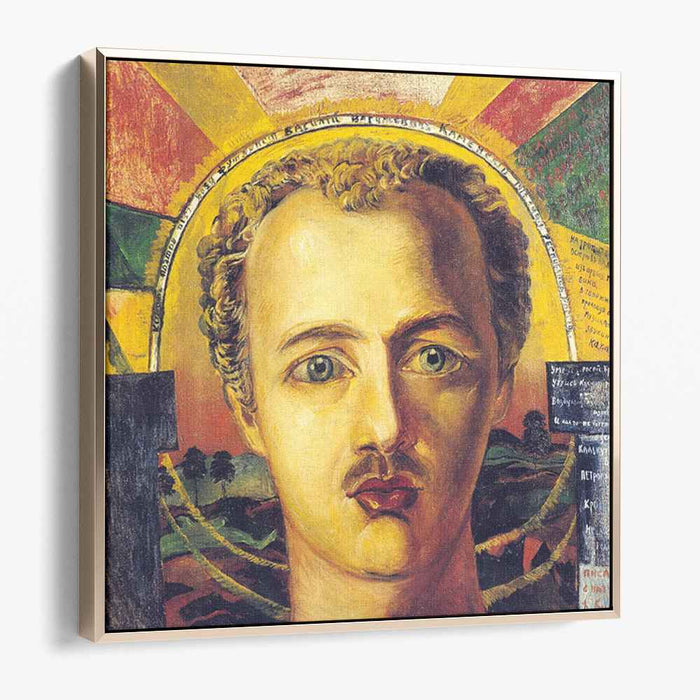 Portrait of poet-futurist Wassily Kamensky (1917) by David Burliuk