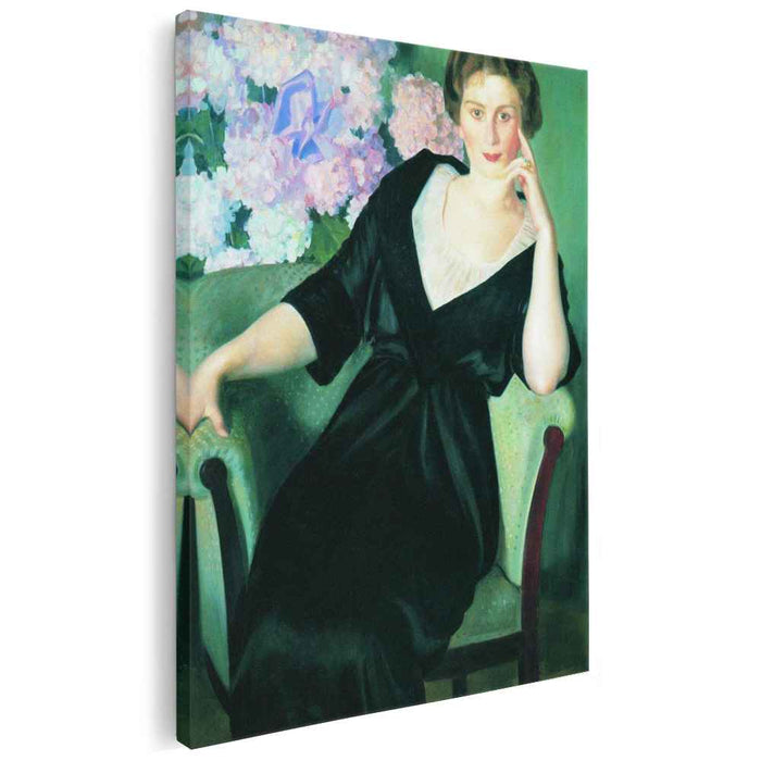 Portrait of Rene Ivanovna Notgaft (1914) by Boris Kustodiev