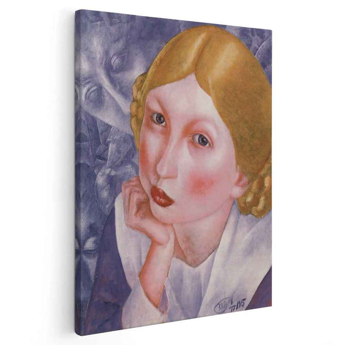 Portrait of Ria (Portrait of A.A. Kholopova) (1915) by Kuzma Petrov-Vodkin