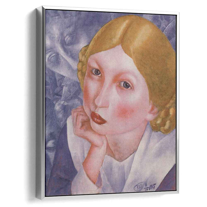 Portrait of Ria (Portrait of A.A. Kholopova) (1915) by Kuzma Petrov-Vodkin