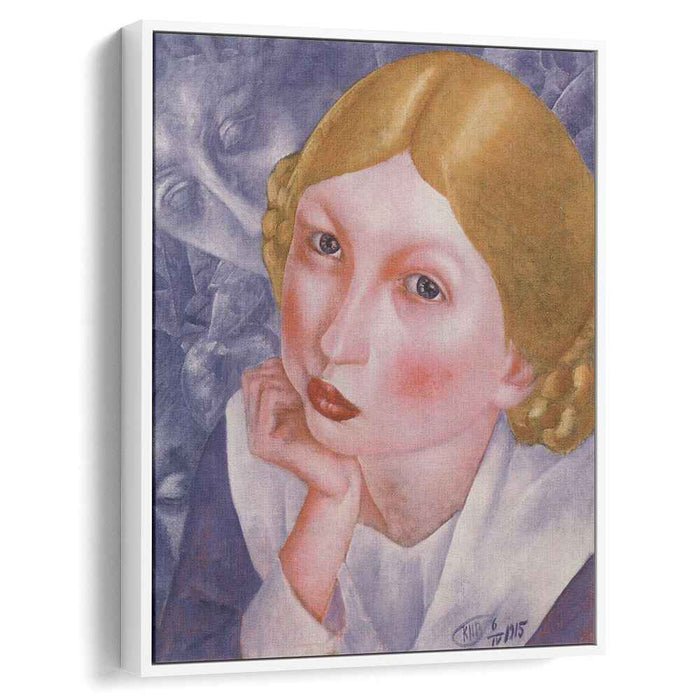 Portrait of Ria (Portrait of A.A. Kholopova) (1915) by Kuzma Petrov-Vodkin