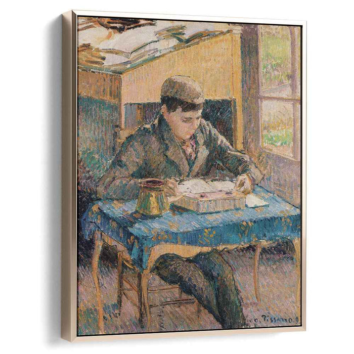 Portrait of Rodo Reading (1893) by Camille Pissarro