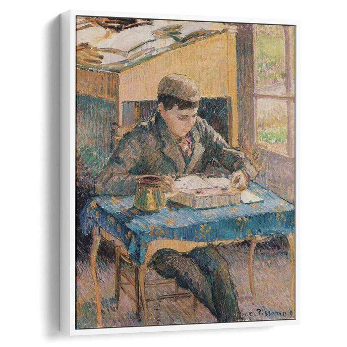 Portrait of Rodo Reading (1893) by Camille Pissarro