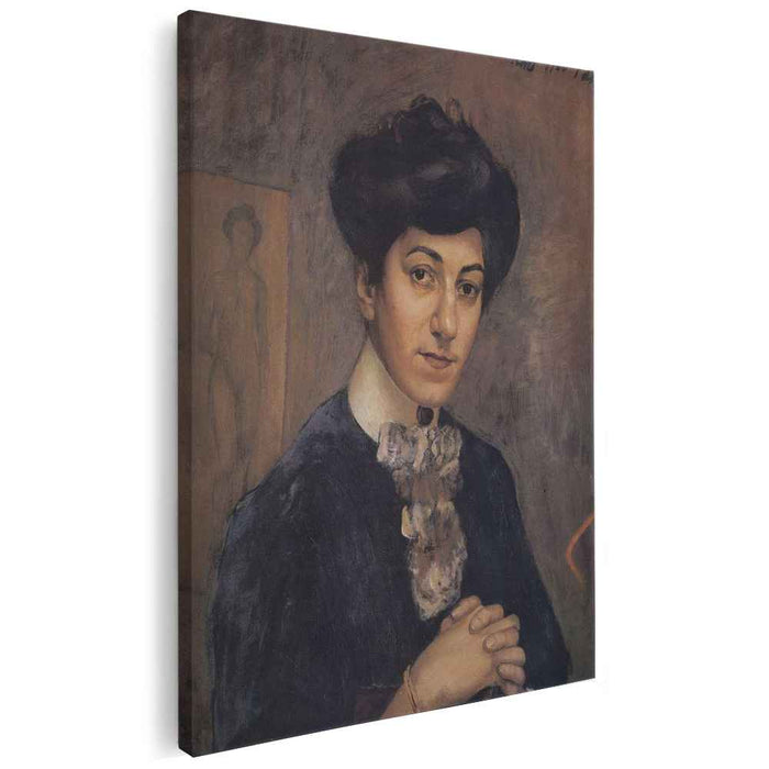 Portrait of the Artist's Wife (1906) by Kuzma Petrov-Vodkin