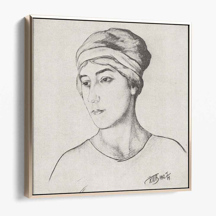 Portrait of the Artist's Wife (1912) by Kuzma Petrov-Vodkin