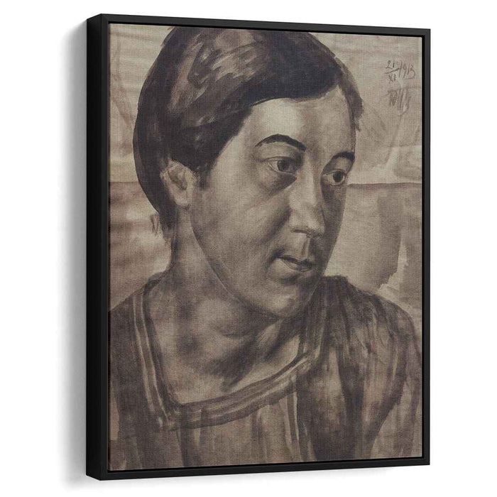 Portrait of the Artist's Wife (1913) by Kuzma Petrov-Vodkin