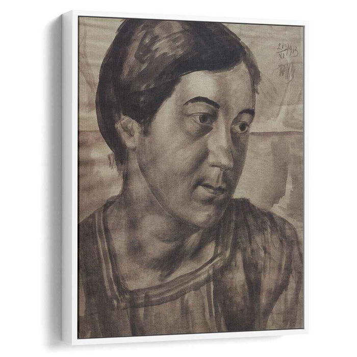 Portrait of the Artist's Wife (1913) by Kuzma Petrov-Vodkin