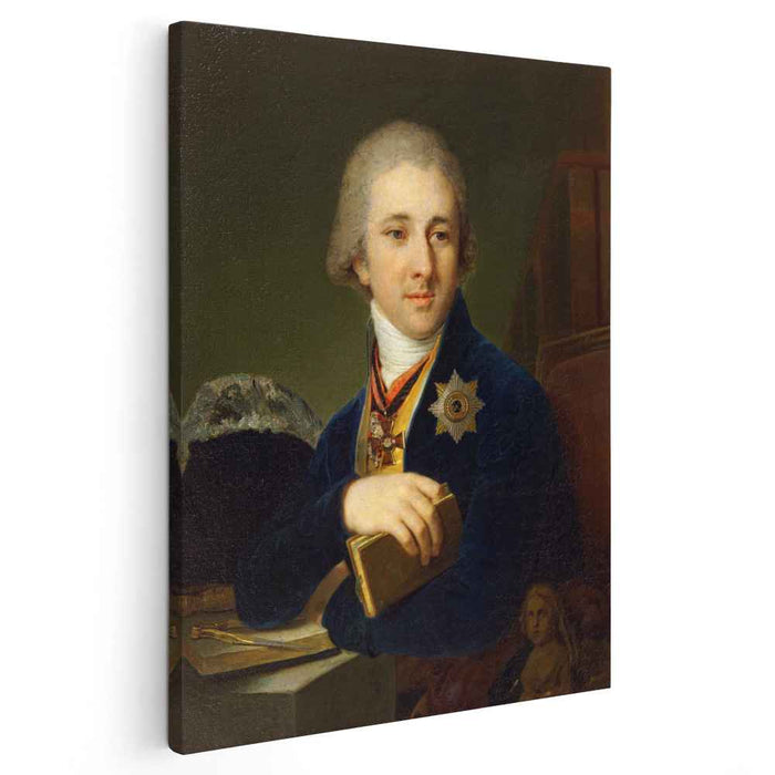 Portrait of the author Alexander Labsin (1805) by Vladimir Borovikovsky