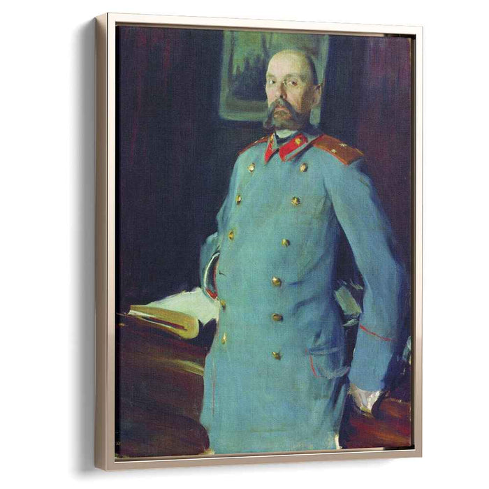Portrait of the commandant of the Mariinsky Palace, Major-General Pavel Shevelev by Boris Kustodiev