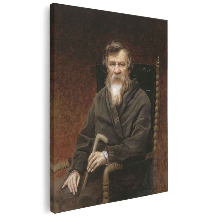 Portrait of the historian Mikhail Petrovich Pogodin (1872) by Vasily Perov