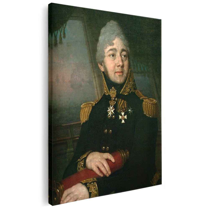 Portrait of the Russian poet Evgeny Boratynsky (1820) by Vladimir Borovikovsky