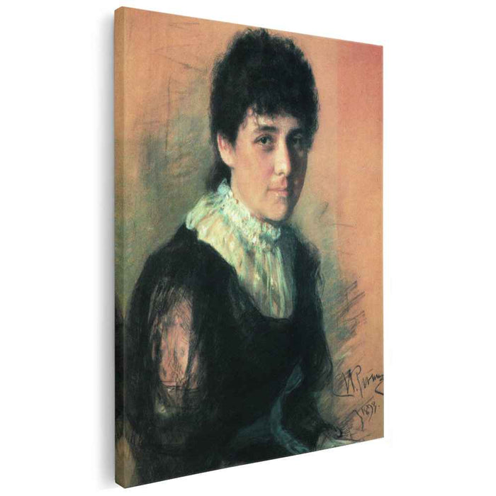Portrait of the sculptor E.P.Tarhanova-Antokolskaya (1893) by Ilya Repin