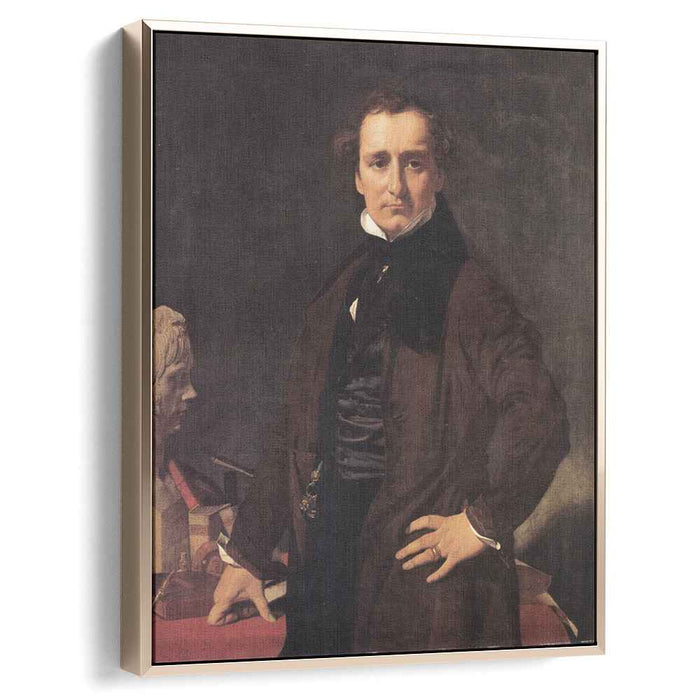 Portrait of the Sculptor Lorenzo Bartolini (1820) by Jean Auguste Dominique Ingres