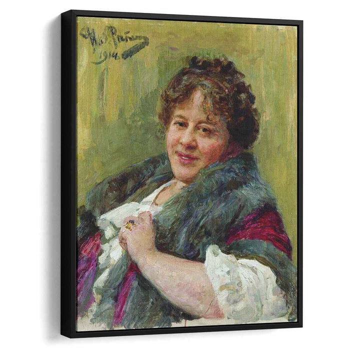 Portrait of the writer T.L. Shchepkina-Kupernik (1914) by Ilya Repin