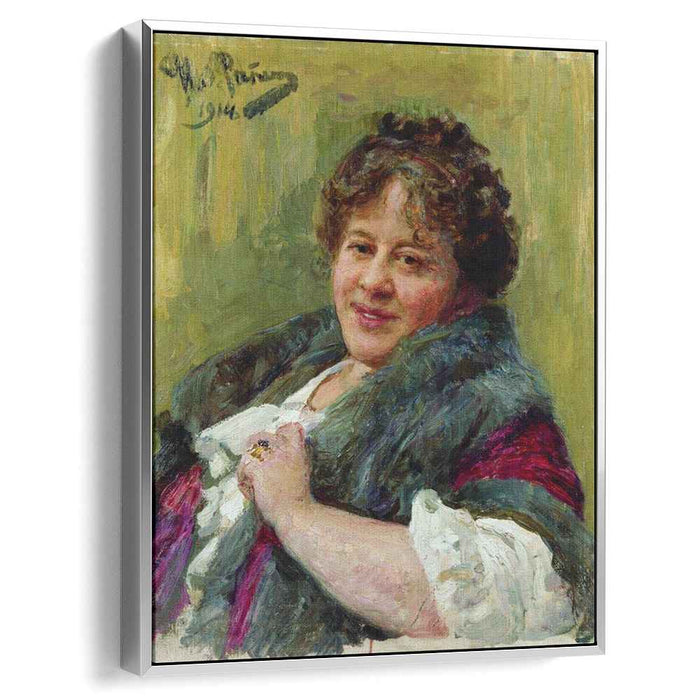 Portrait of the writer T.L. Shchepkina-Kupernik (1914) by Ilya Repin