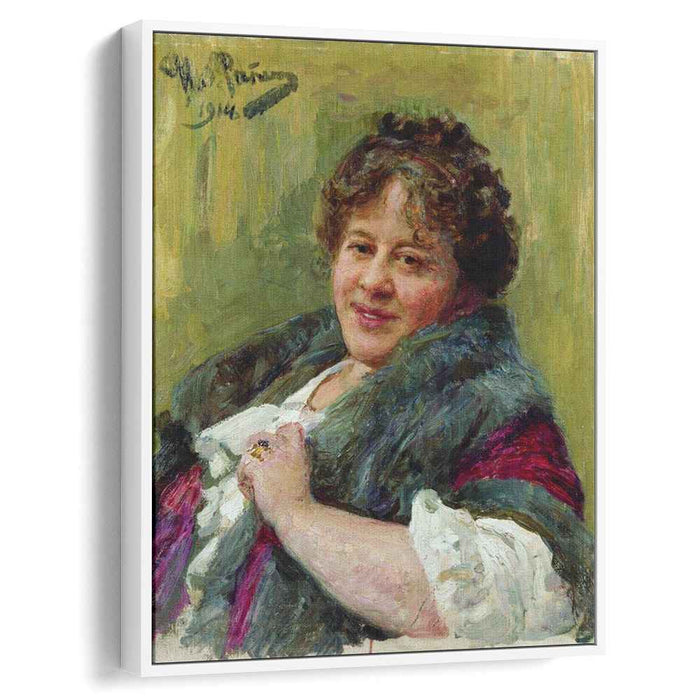 Portrait of the writer T.L. Shchepkina-Kupernik (1914) by Ilya Repin