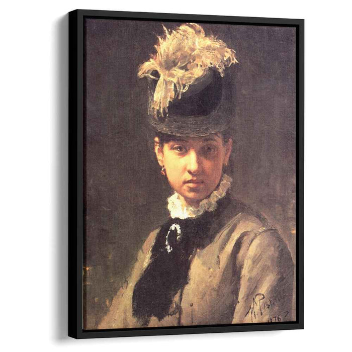 Portrait of Vera Repina, the Artist's Wife by Ilya Repin