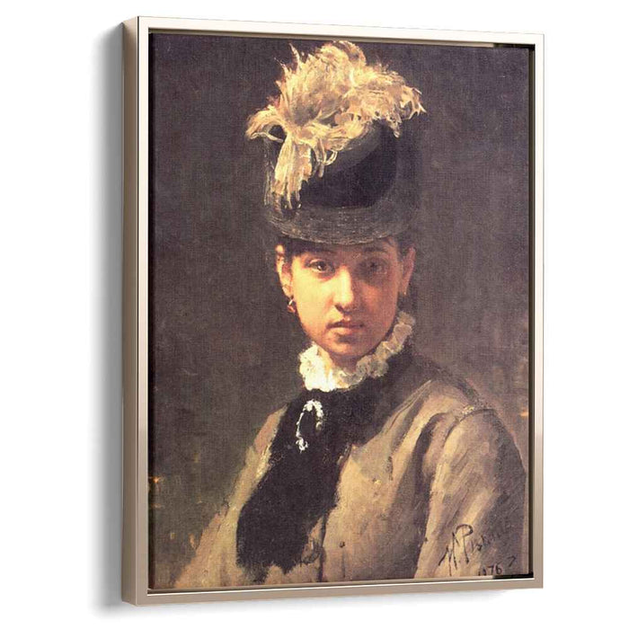Portrait of Vera Repina, the Artist's Wife by Ilya Repin
