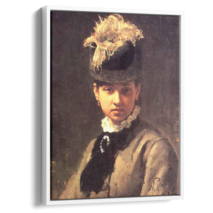 Portrait of Vera Repina, the Artist's Wife by Ilya Repin
