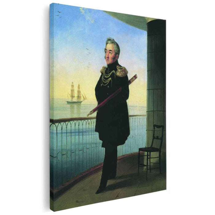 Portrait of Vice Admiral M.P. Lazarev (1839) by Ivan Aivazovsky