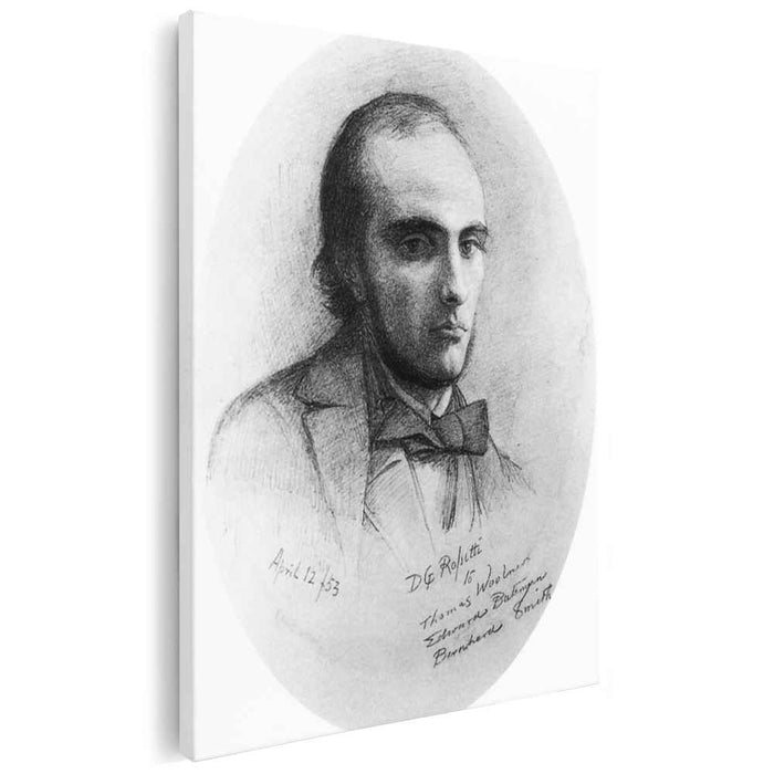 Portrait of William Rossetti (orange) (1853) by Dante Gabriel Rossetti