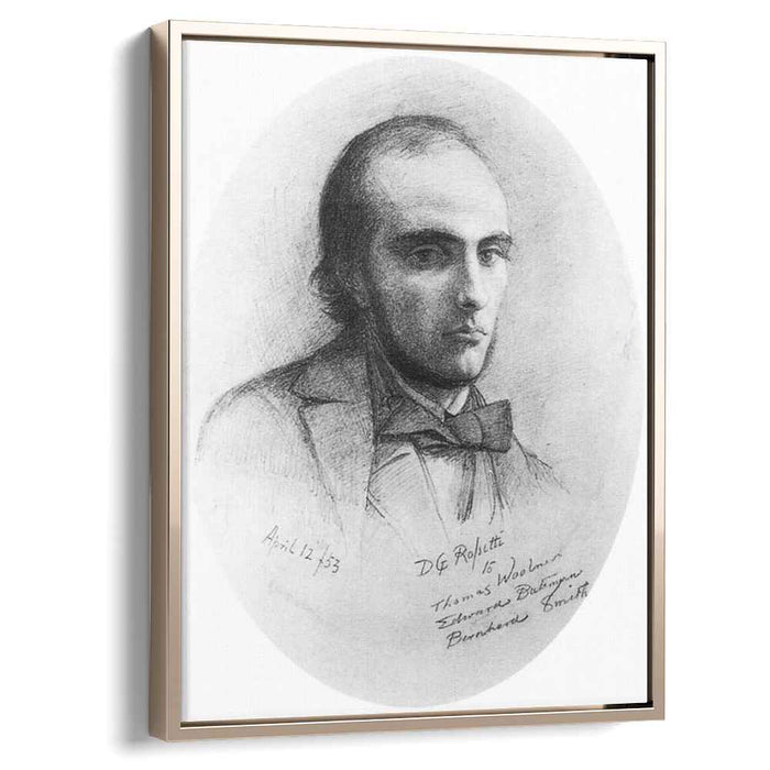 Portrait of William Rossetti (orange) (1853) by Dante Gabriel Rossetti