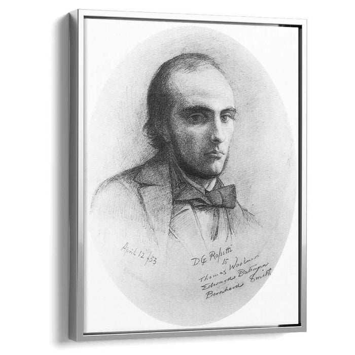 Portrait of William Rossetti (orange) (1853) by Dante Gabriel Rossetti