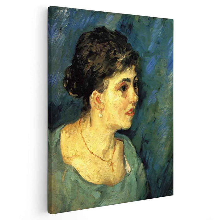 Portrait of Woman in Blue (1885) by Vincent van Gogh