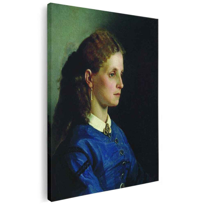 Portrait of Yanitskaya (1865) by Ilya Repin