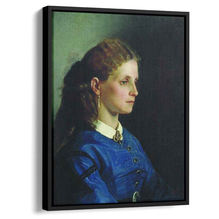 Portrait of Yanitskaya (1865) by Ilya Repin