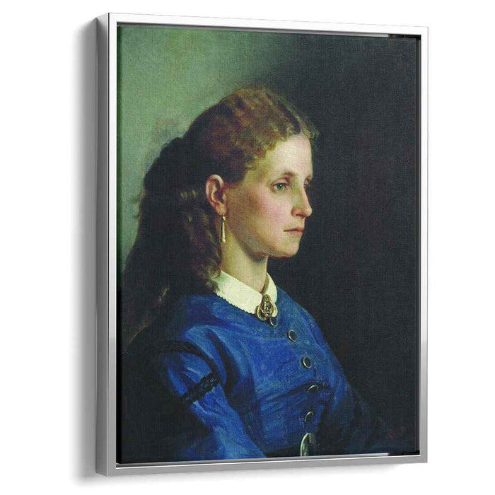 Portrait of Yanitskaya (1865) by Ilya Repin