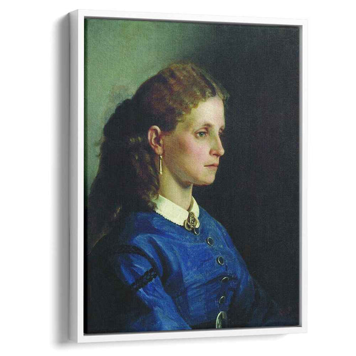 Portrait of Yanitskaya (1865) by Ilya Repin